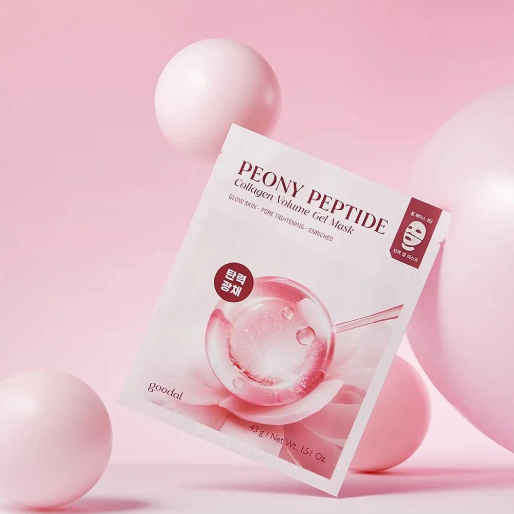 GOODAL Peony Peptide Collagen Gel Mask 5pcs Sheet Mask 1