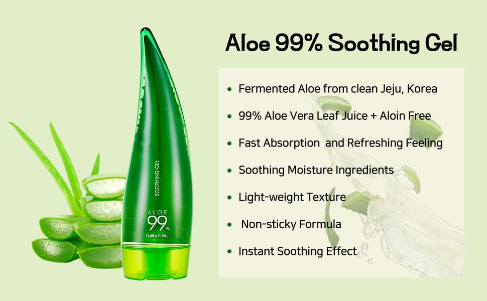 HOLIKA HOLIKA Aloe 99% Soothing Gel 250ml Health & Beauty oceanbuy.ca markham toronto free ship USA asian korean skincare