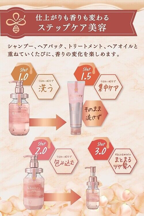 &HONEY Melty Moist Repair Hair Pack 1.5 130g - Oriental Rose Honey Fragrance Health & Beauty oceanbuy.ca markham toronto free ship USA asian korean skincare