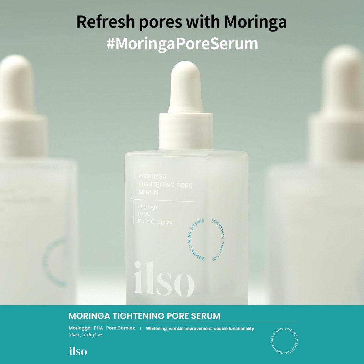 ILSO Moringa Tightening Pore Serum 30ml Health & Beauty oceanbuy beauty markham toronto free ship USA asian korean skincare