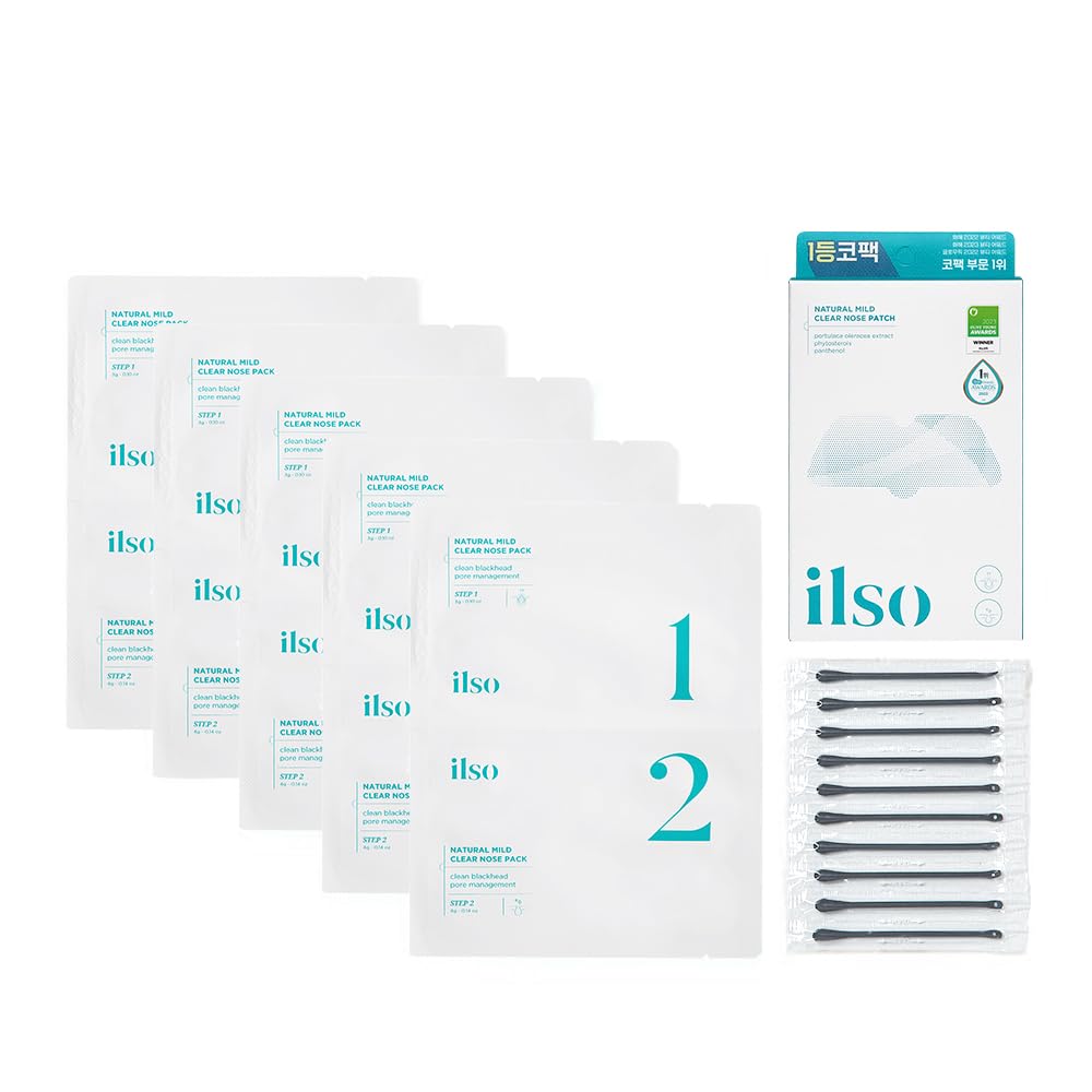 ILSO Natural Mild Clear Nose Pack 5Pcs Health & Beauty oceanbuy beauty markham toronto free ship USA asian korean skincare