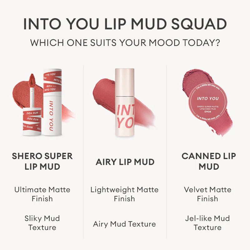INTO YOU Shero Super Matte Lip & Cheek Mud 2g - 9 Color to Choose Health & Beauty oceanbuy beauty markham toronto free ship USA asian korean skincare