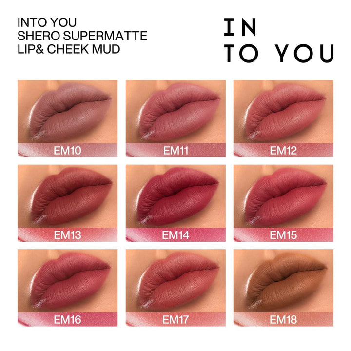 INTO YOU Shero Super Matte Lip & Cheek Mud 2g - 9 Color to Choose Health & Beauty oceanbuy beauty markham toronto free ship USA asian korean skincare