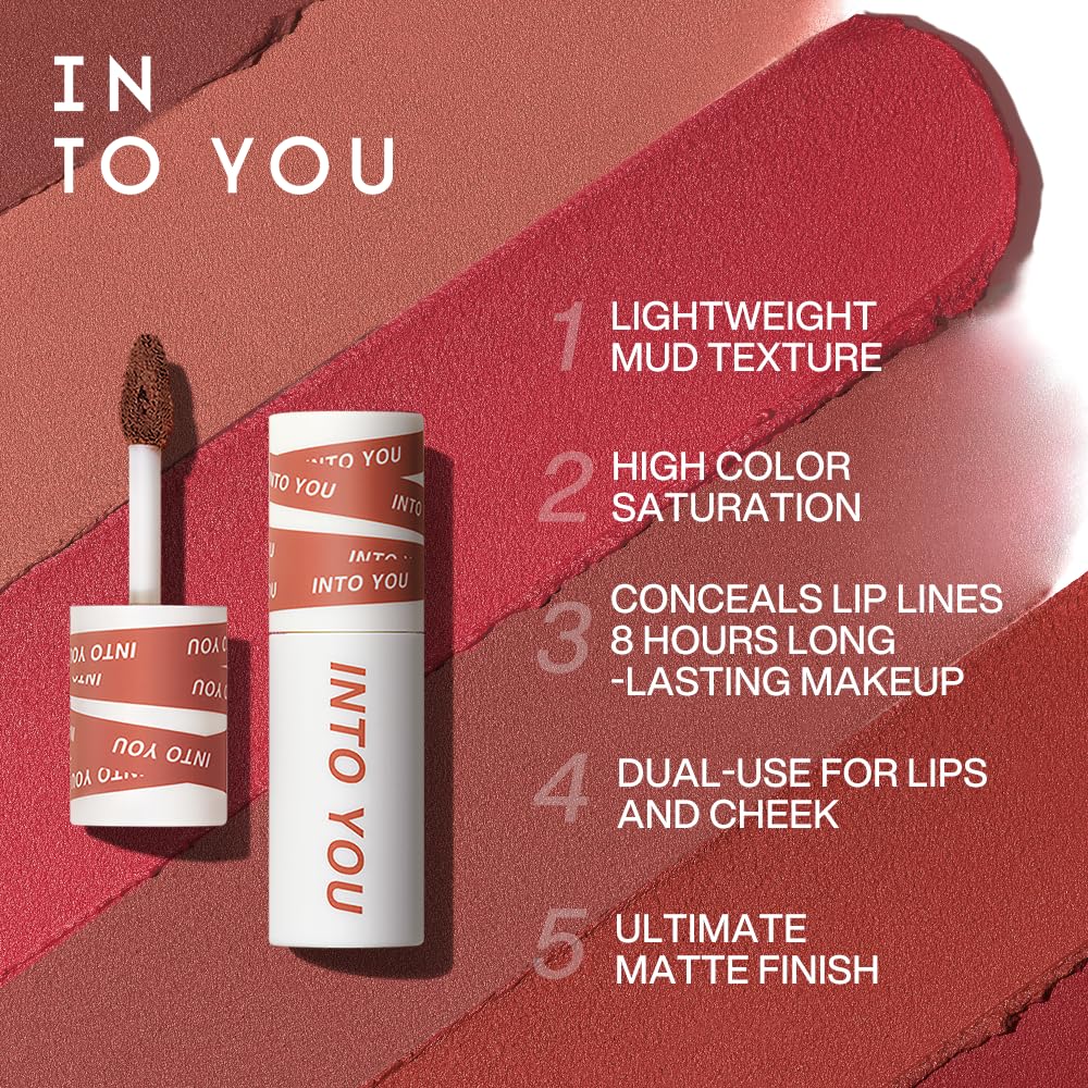INTO YOU Shero Super Matte Lip & Cheek Mud 2g - 9 Color to Choose Health & Beauty oceanbuy beauty markham toronto free ship USA asian korean skincare