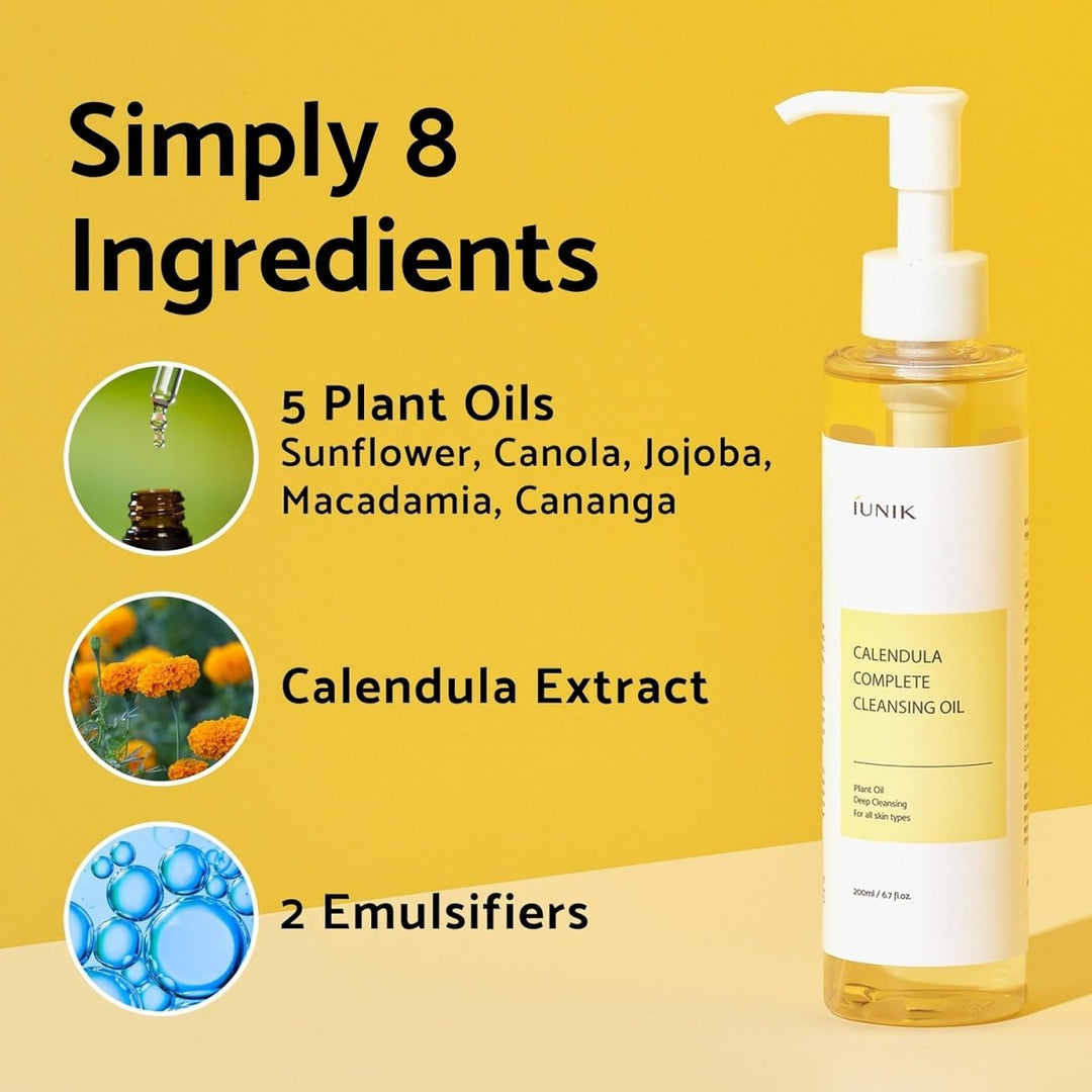 iUNIK Calendula Complete Deep Cleansing Oil 200ml Health & Beauty