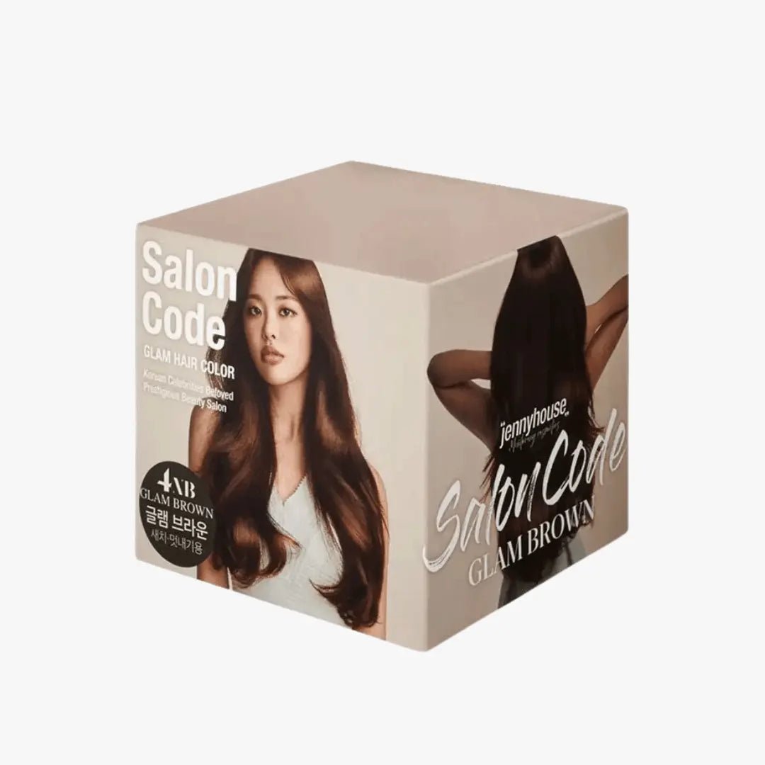 JENNYHOUSE Salon Code Glam Hair Color  Glam Brown 70ml x 2 Hair Color 1