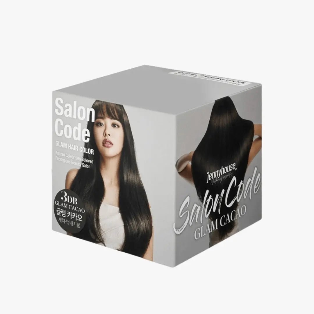 JENNYHOUSE Salon Code Glam Hair Color  Glam Cacao 70ml x 2 Hair Color 1