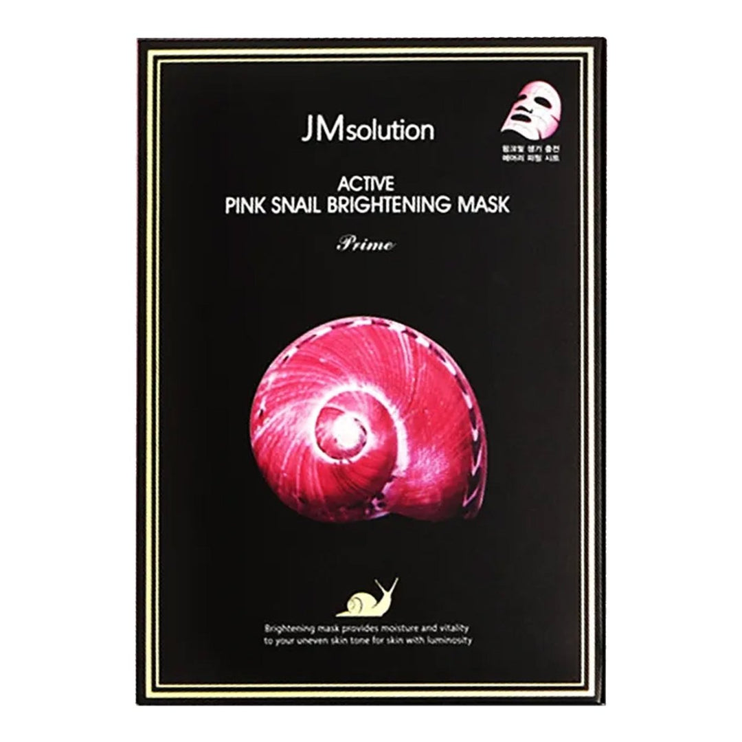 JM SOLUTION Active Pink Snail Brightening Mask 10Pcs Health & Beauty oceanbuy beauty markham toronto free ship USA asian korean skincare