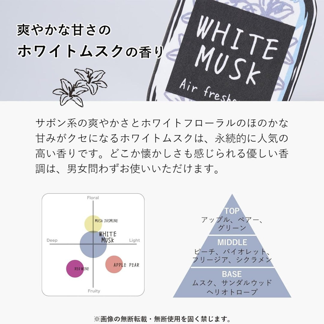 JOHN'S BLEND Fragrance and Deodorant Room Mist 280ml - White Musk Home & Garden oceanbuy beauty markham toronto free ship USA asian korean skincare