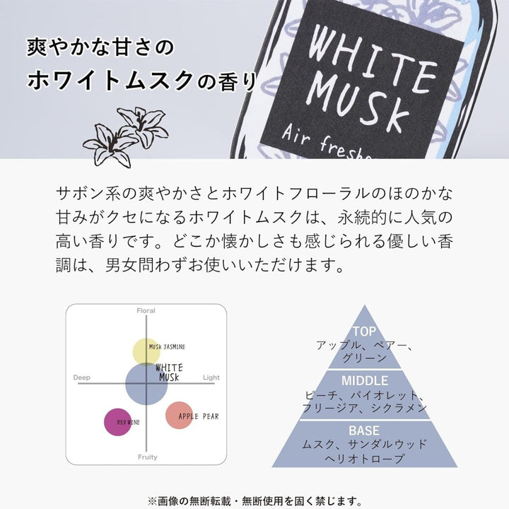 JOHN'S BLEND Fragrance and Deodorant Room Mist 280ml - White Musk Home & Garden oceanbuy beauty markham toronto free ship USA asian korean skincare