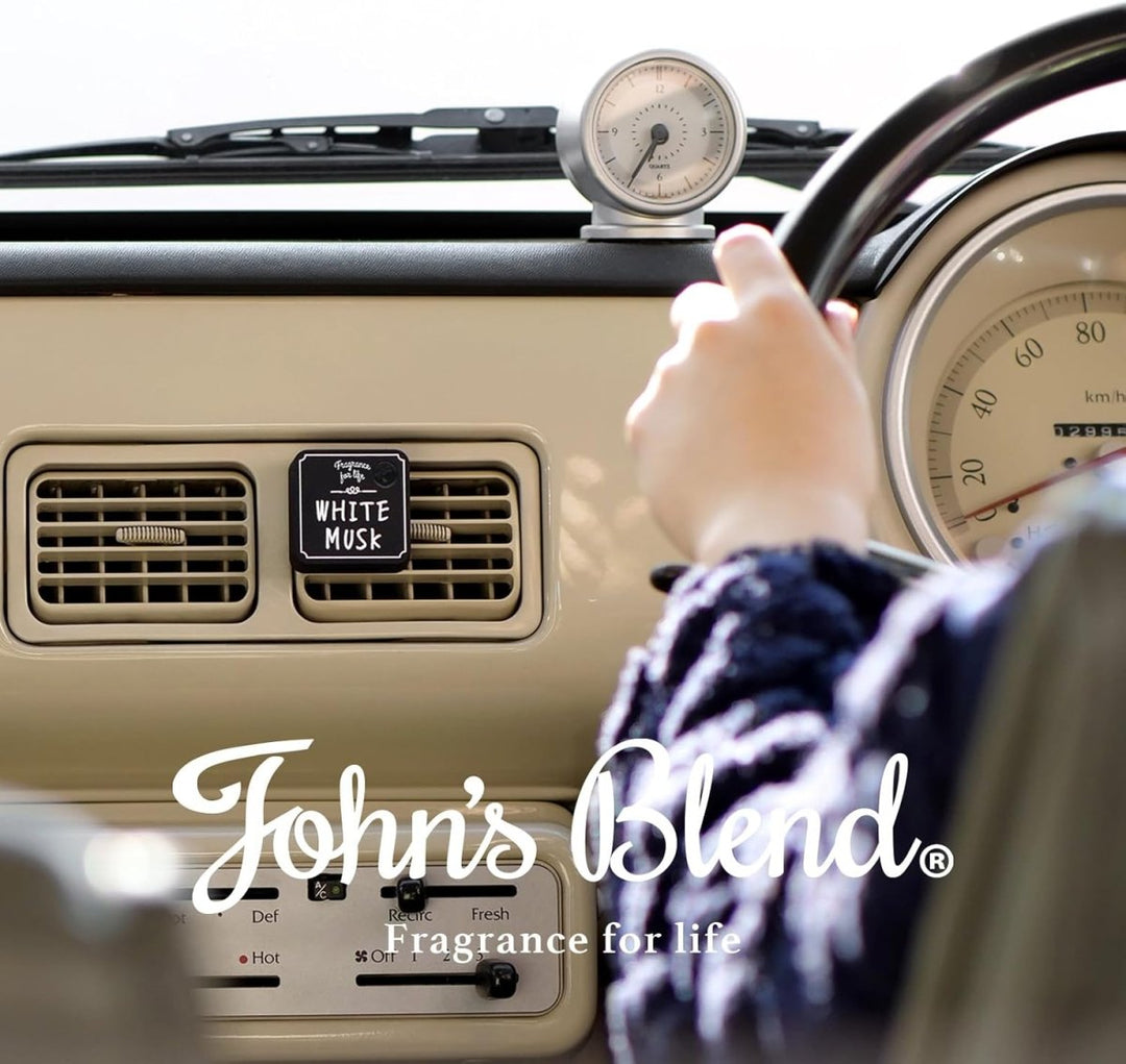 JOHN'S BLEND Clip - on Car Air Freshener - Black Musk Home & Garden