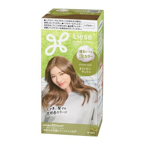 KAO Liese Bubble Hair Color Citron Ash (Solution 1&2) Hair Color 1
