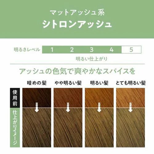 KAO Liese Bubble Hair Color Citron Ash (Solution 1&2) Hair Color 2