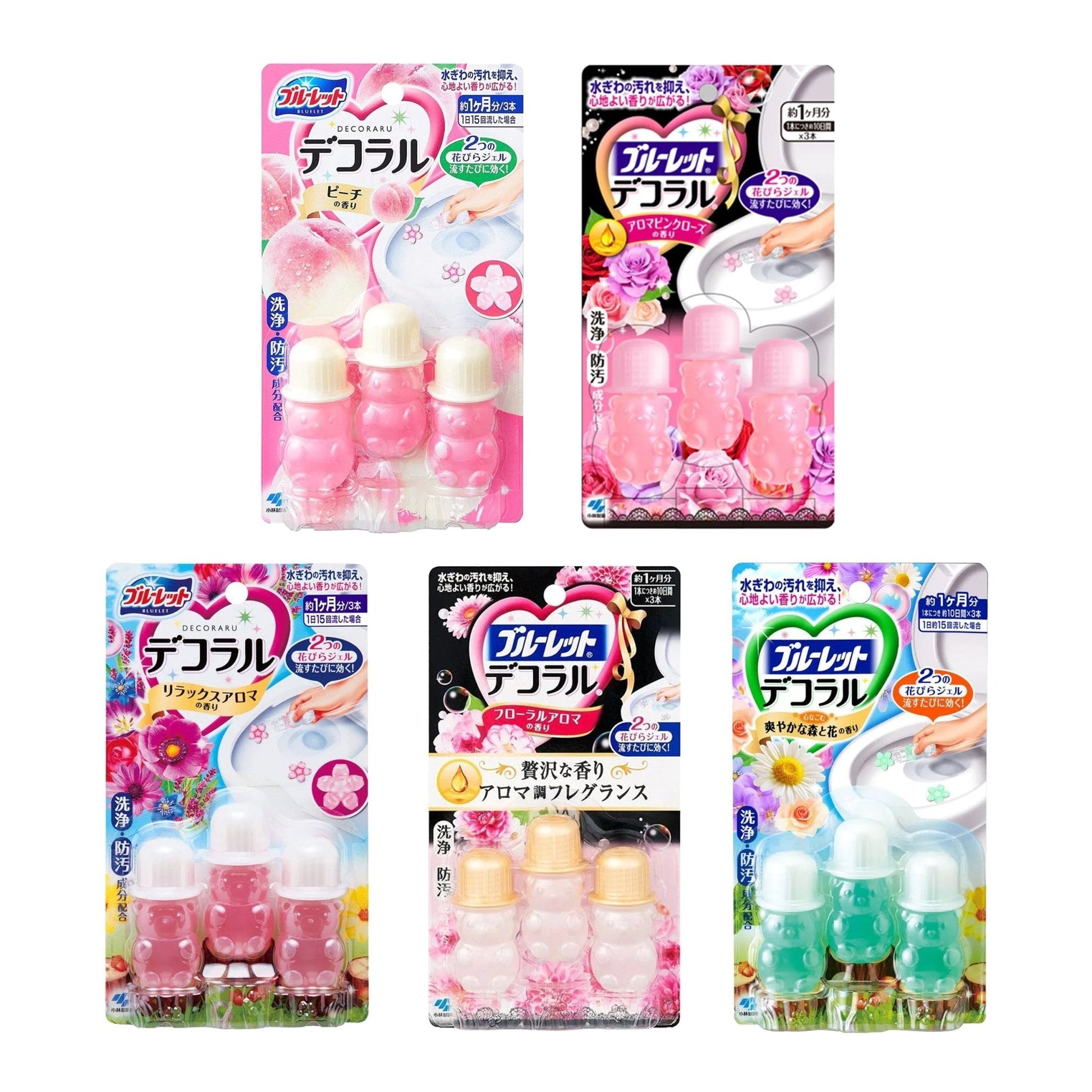 KOBAYASHI Petal - Shaped Toilet Cleansing Gel 7.5g*3Pcs - 5 Types to Choose Home & Garden oceanbuy.ca markham toronto free ship USA asian korean skincare