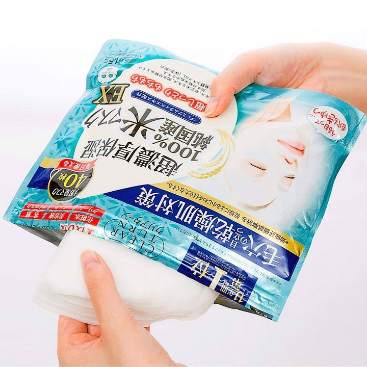 KOSE Clear Turn Pure Domestic Rice Face Mask EX 40 Sheets Health & Beauty