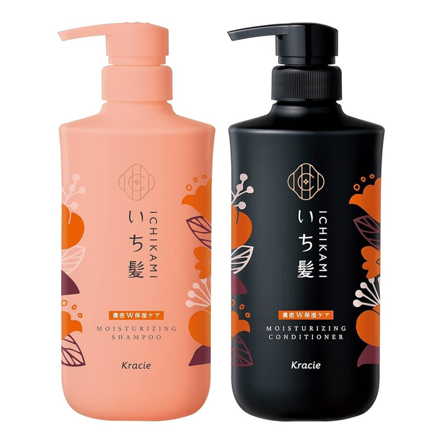 KRACIE ICHIKAMI Dense W Moisturizing Care Hair Care Set 480ml*2 Hair Care oceanbuy beauty markham toronto free ship USA asian korean skincare