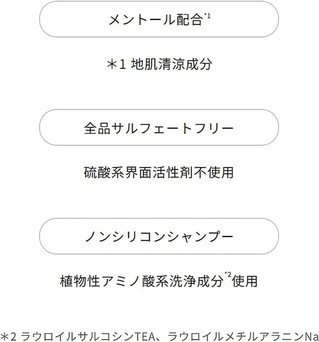 KRACIE ICHIKAMI Hair Care Set Limited Edition 480ml*2 - Cool Japanese Peppermint Scent Hair Care