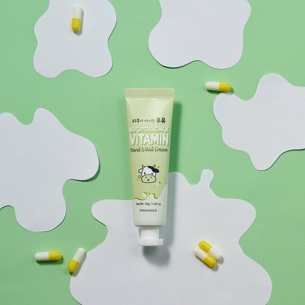 KWAILNARA Brightening Milk Vitamin Hand & Nail Cream 30g Hand Cream oceanbuy beauty markham toronto free ship USA asian korean skincare