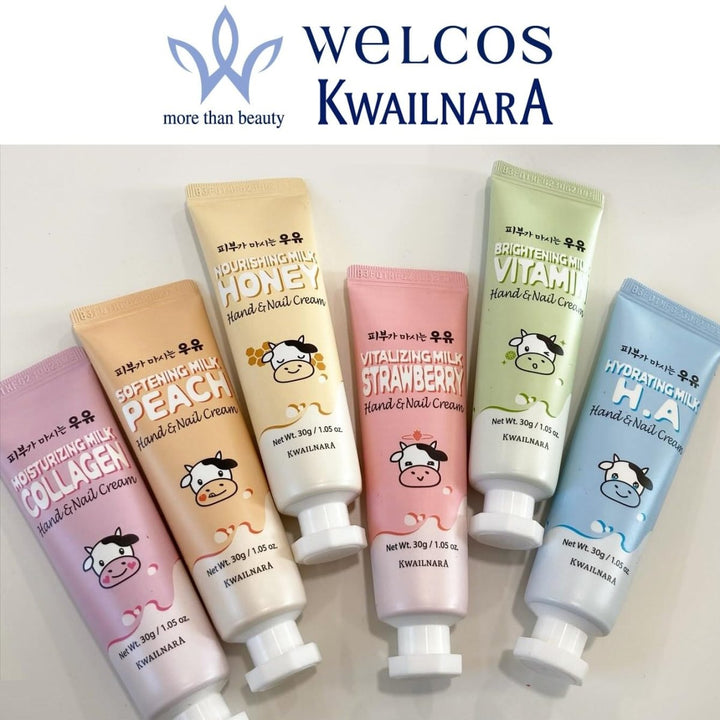 KWAILNARA Brightening Milk Vitamin Hand & Nail Cream 30g Hand Cream oceanbuy beauty markham toronto free ship USA asian korean skincare