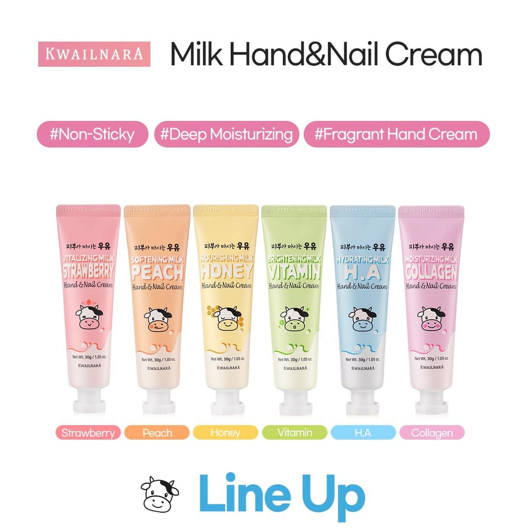 KWAILNARA Brightening Milk Vitamin Hand & Nail Cream 30g Hand Cream oceanbuy beauty markham toronto free ship USA asian korean skincare