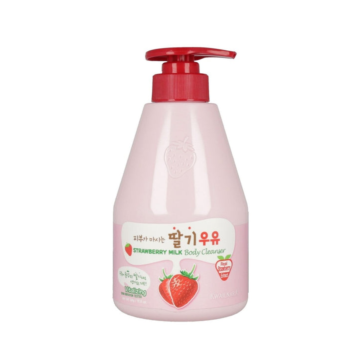 KWAILNARA Milk Body Cleanser 560g - Strawberry Health & Beauty