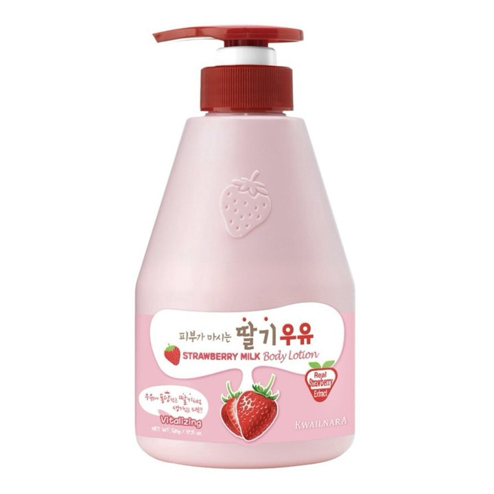 KWAILNARA Milk Body Lotion 560ml - Strawberry Health & Beauty