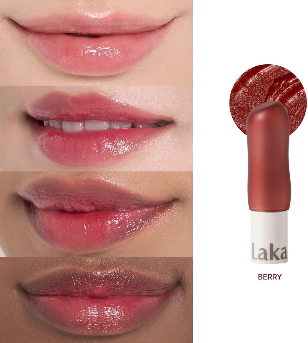 Laka Soul Vegan Lip Balm 3.9g - 4 Color to Choose Health & Beauty