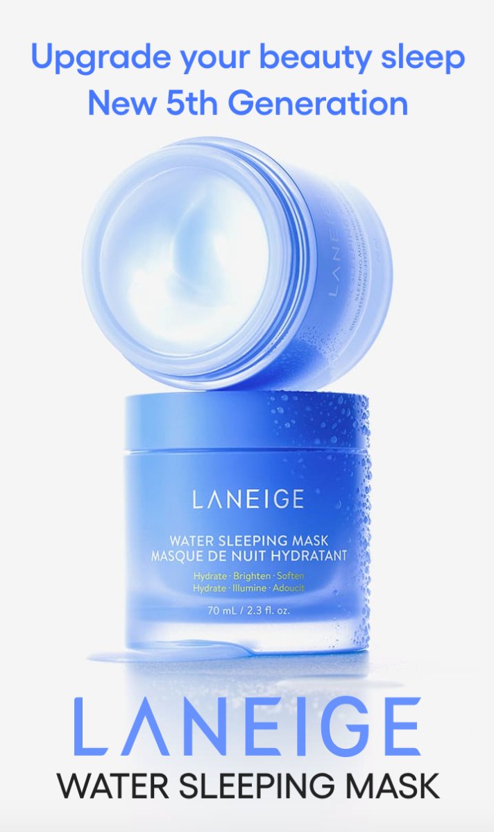 LANEIGE Water Sleeping Mask EX 70mlHealth & Beauty oceanbuy.ca markham toronto free ship USA asian korean skincare