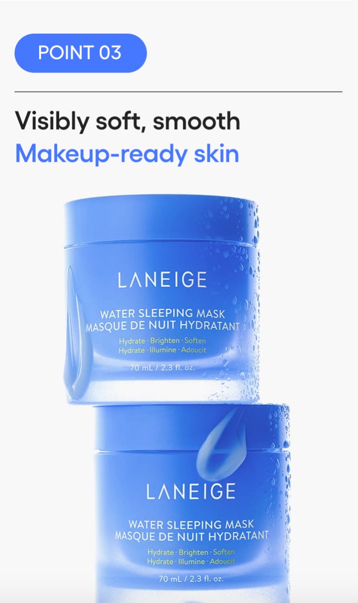 LANEIGE Water Sleeping Mask EX 70mlHealth & Beauty oceanbuy.ca markham toronto free ship USA asian korean skincare