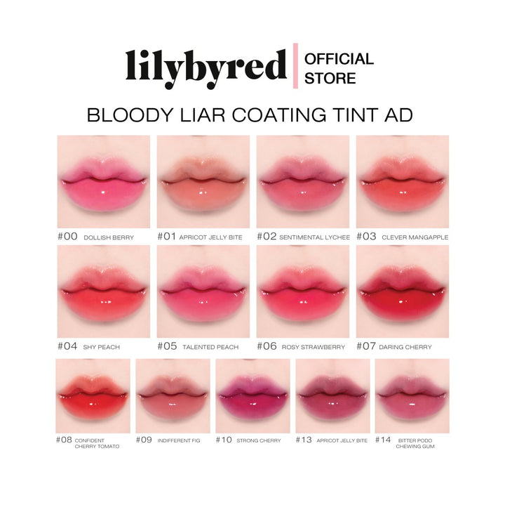LILYBYRED Bloody Liar Coating Tint 4g - 5 Color to Choose Health & Beauty oceanbuy.ca markham toronto free ship USA asian korean skincare