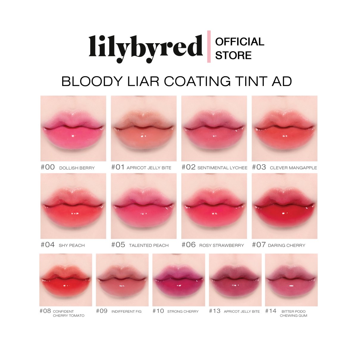 LILYBYRED Bloody Liar Coating Tint 4g - 5 Color to Choose Health & Beauty oceanbuy.ca markham toronto free ship USA asian korean skincare