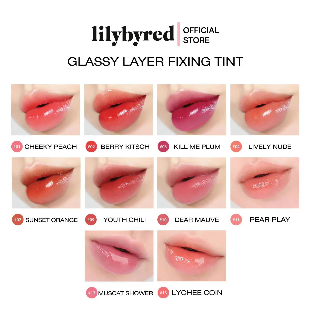 LILYBYRED Glassy Layer Fixing Tint 3.8g - 7 Color to Choose Health & Beauty oceanbuy.ca markham toronto free ship USA asian korean skincare