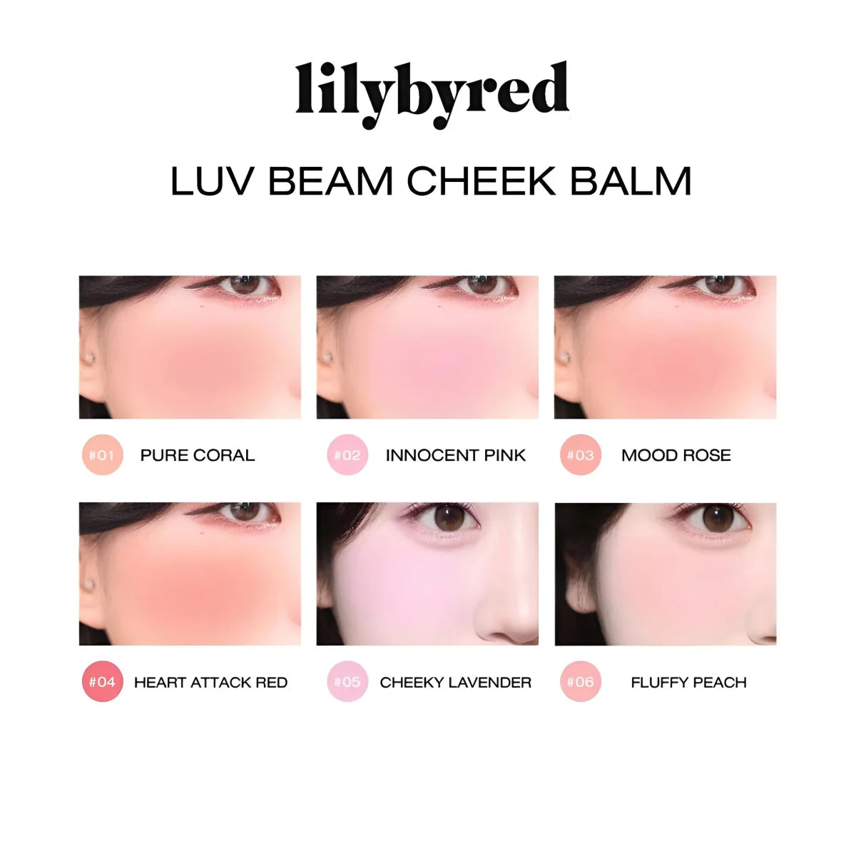 LILYBYRED Luv Beam Cheek Balm 3.5g - #01 Pure Coral Health & Beauty oceanbuy.ca markham toronto free ship USA asian korean skincare