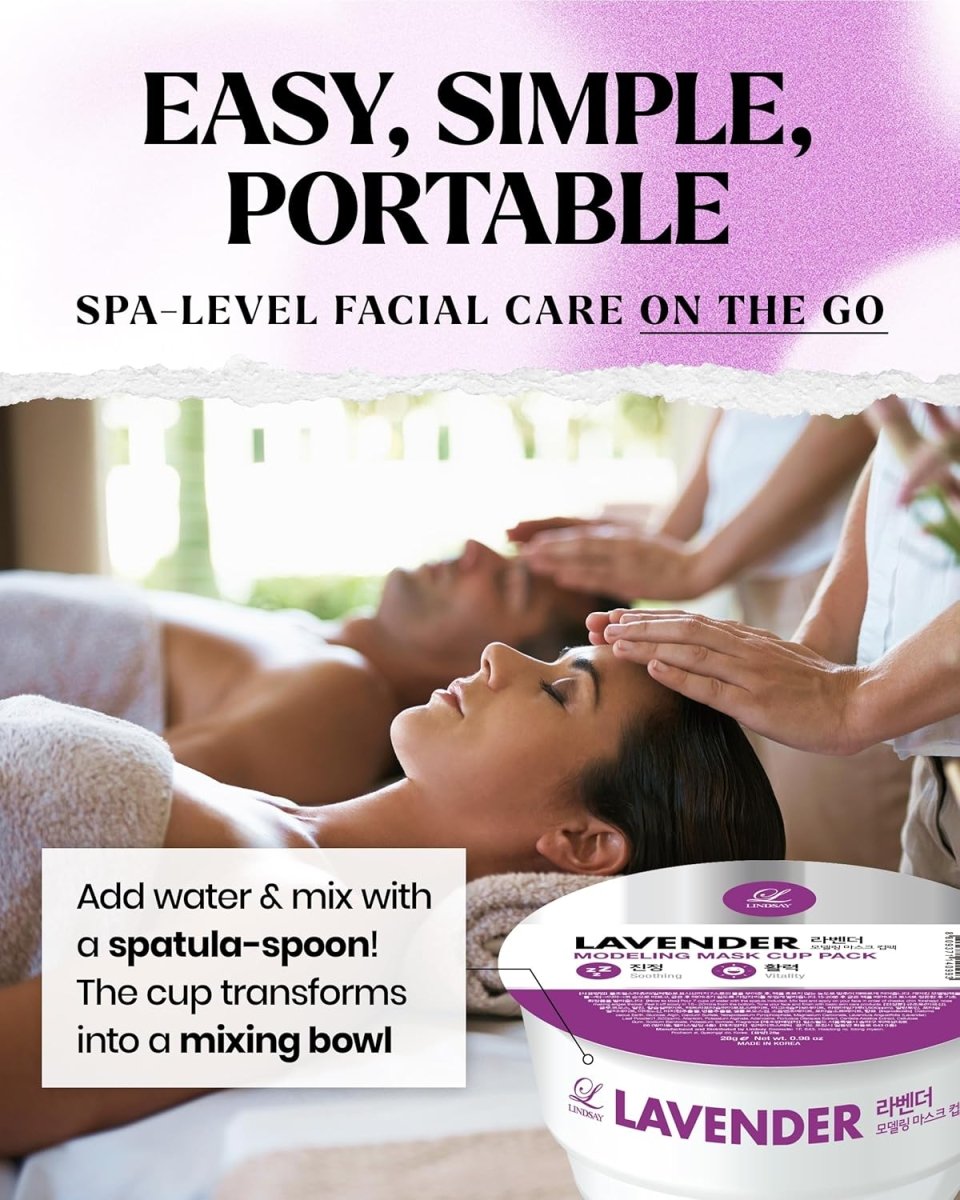 LINDSAY Modeling Mask Cup Pack 28g - Lavender Health & Beauty oceanbuy beauty markham toronto free ship USA asian korean skincare