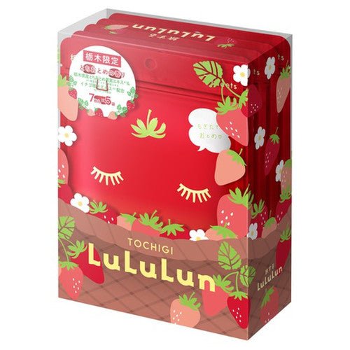 LULULUN Premium Sheet Mask Tochigi Strawberry 7 Sheets*5 Bags NEW PACKAGE Health & Beauty oceanbuy beauty markham toronto free ship USA asian korean skincare