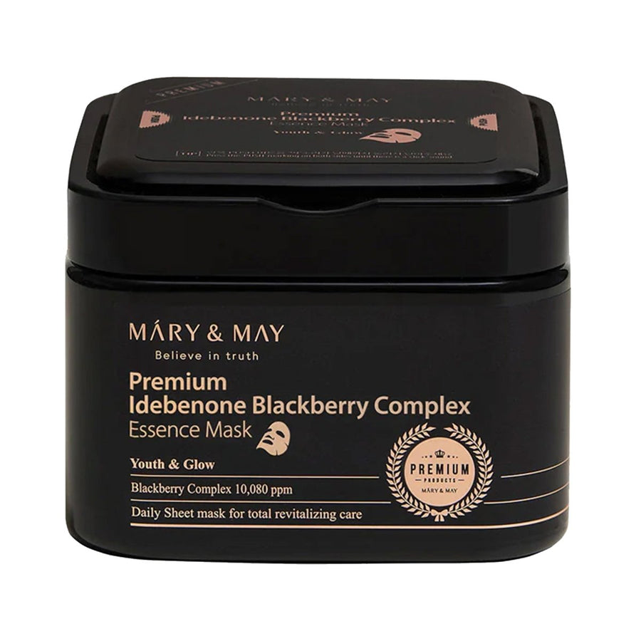 MARY & MAY Premium Idebenone Blackberry Complex Essence Mask 20Pcs Health & Beauty 1