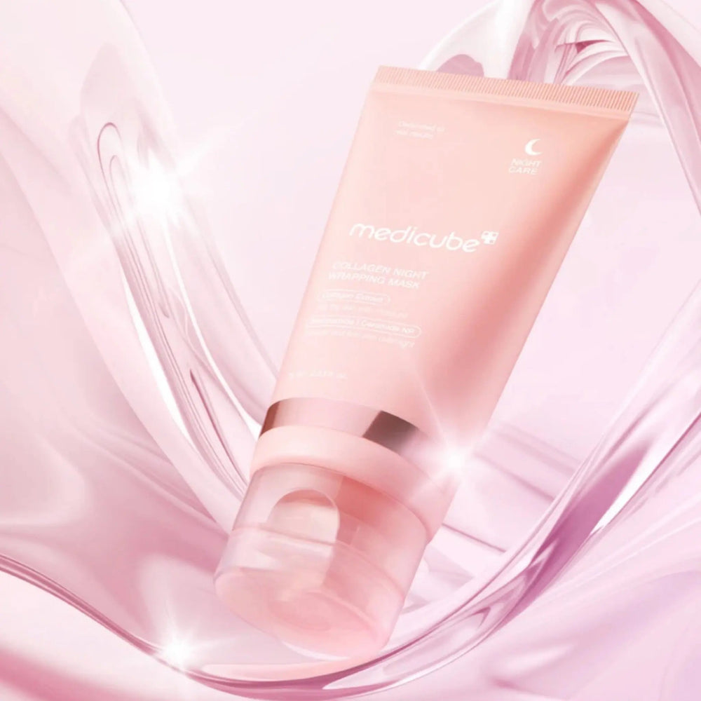MEDICUBE Collagen Night Wrapping Mask 75ml — firming and hydrating sleeping mask that improves skin texture and elasticity overnight.