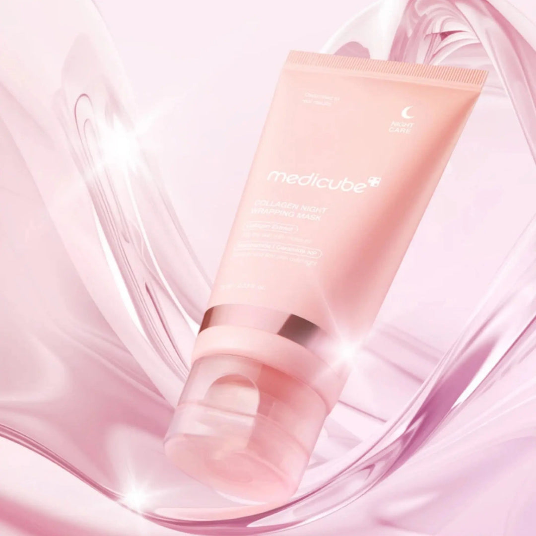 MEDICUBE Collagen Night Wrapping Mask 75ml — firming and hydrating sleeping mask that improves skin texture and elasticity overnight.