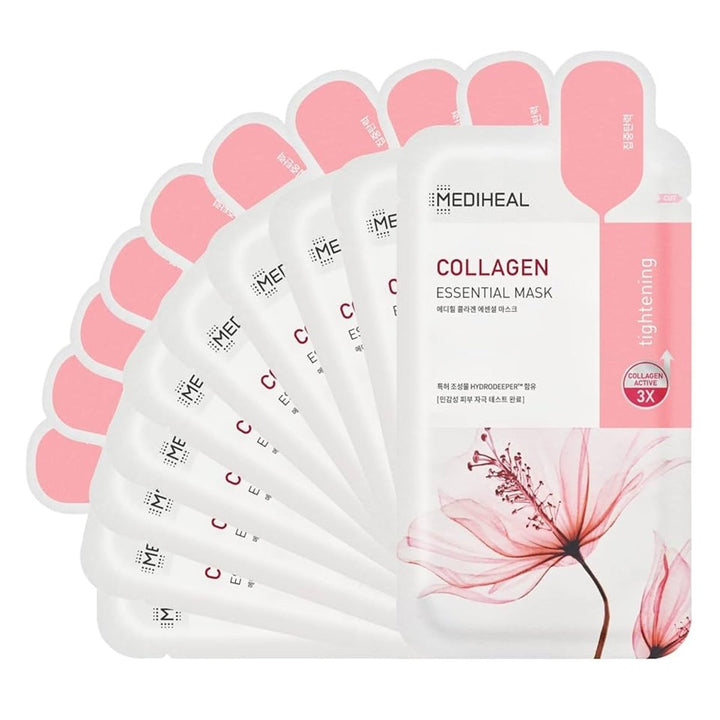MEDIHEAL Collagen Impact Essential Mask 10Pcs Health & Beauty Kbeauty markham toronto free ship USA asian korean
