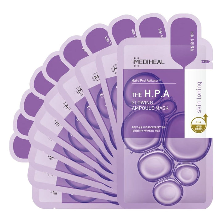 MEDIHEAL Derma Ampoule Mask H.P.A 10Pcs Health & Beauty Kbeauty markham toronto free ship USA asian korean