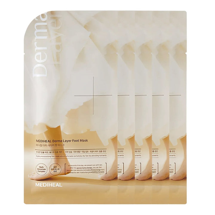 MEDIHEAL Derma Layer Foot Mask 5Pcs Health & Beauty oceanbuy beauty markham toronto free ship USA asian korean skincare