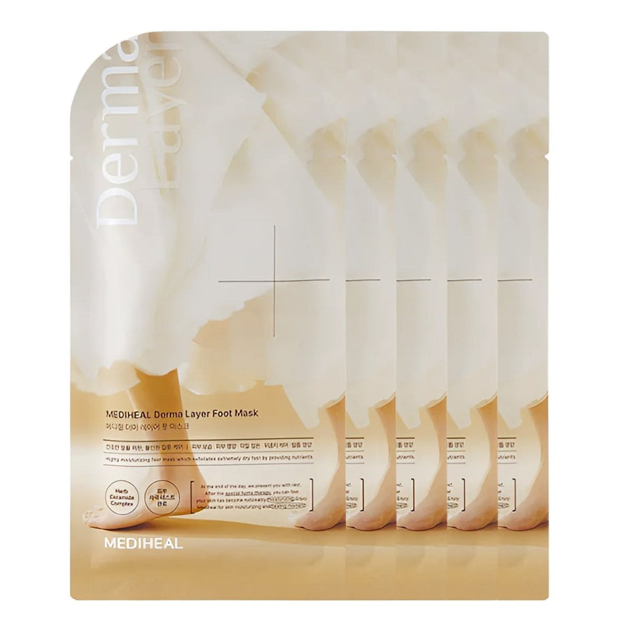 MEDIHEAL Derma Layer Foot Mask 5Pcs Health & Beauty oceanbuy beauty markham toronto free ship USA asian korean skincare