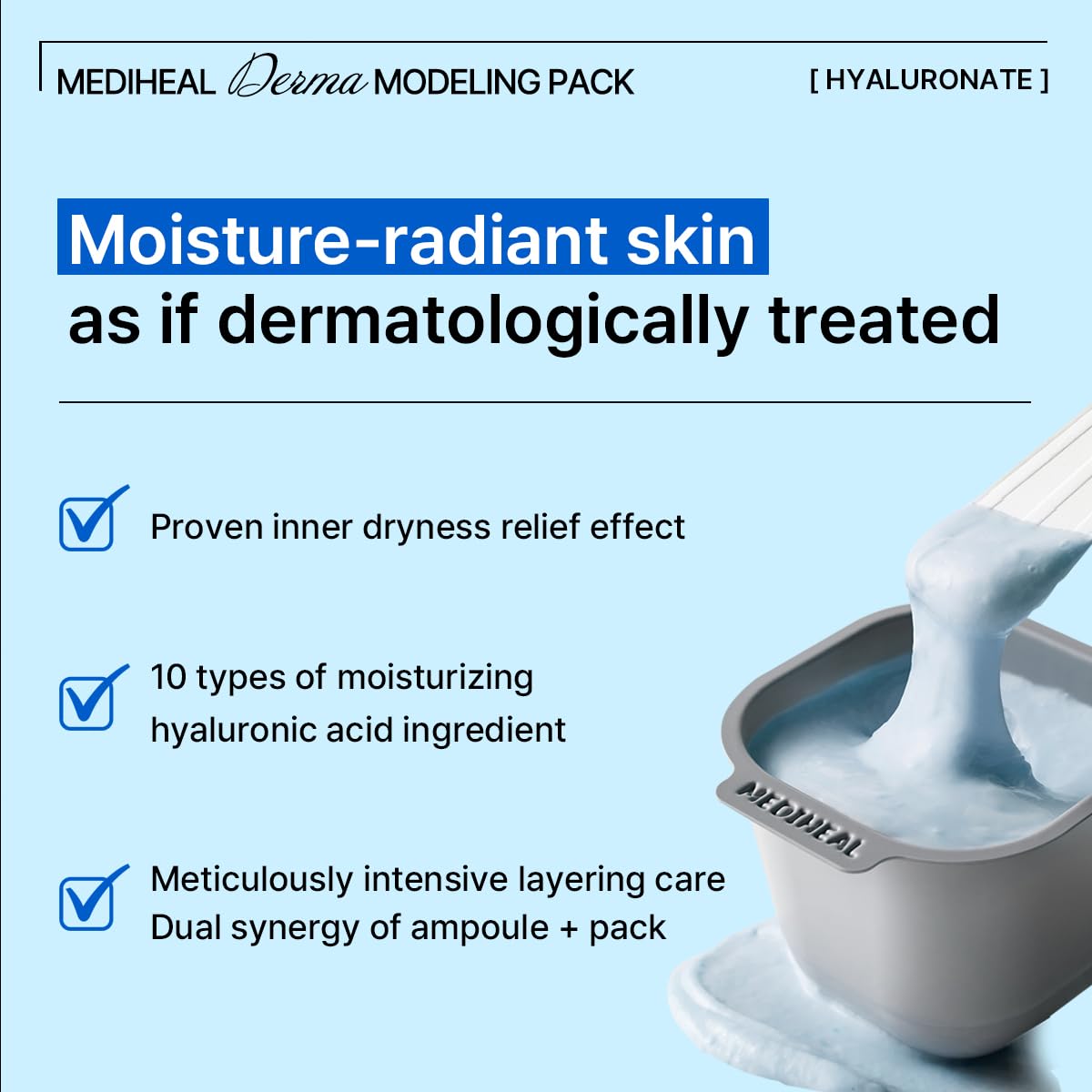 MEDIHEAL Derma Modeling Pack 28g - HyaluronateHealth & Beautyoceanbuy.ca markham toronto free ship USA asian korean skincare