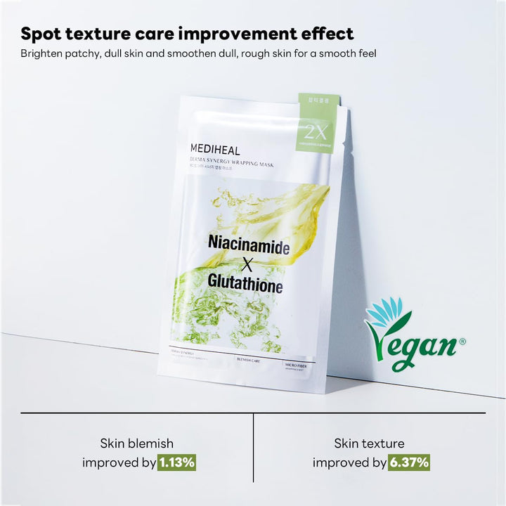 MEDIHEAL Derma Synergy Wrapping Mask Sheet for Blemish Care 10Pcs Health & Beauty oceanbuy.ca markham toronto free ship USA asian korean skincare