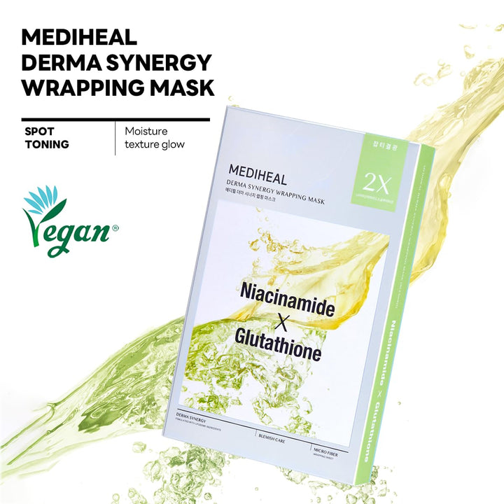 MEDIHEAL Derma Synergy Wrapping Mask Sheet for Blemish Care 10Pcs Health & Beauty oceanbuy.ca markham toronto free ship USA asian korean skincare