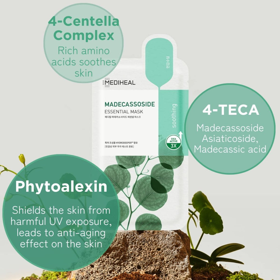 MEDIHEAL Madecassoside Essential Mask 10Pcs Health & Beauty oceanbuy beauty markham toronto free ship USA asian korean skincare