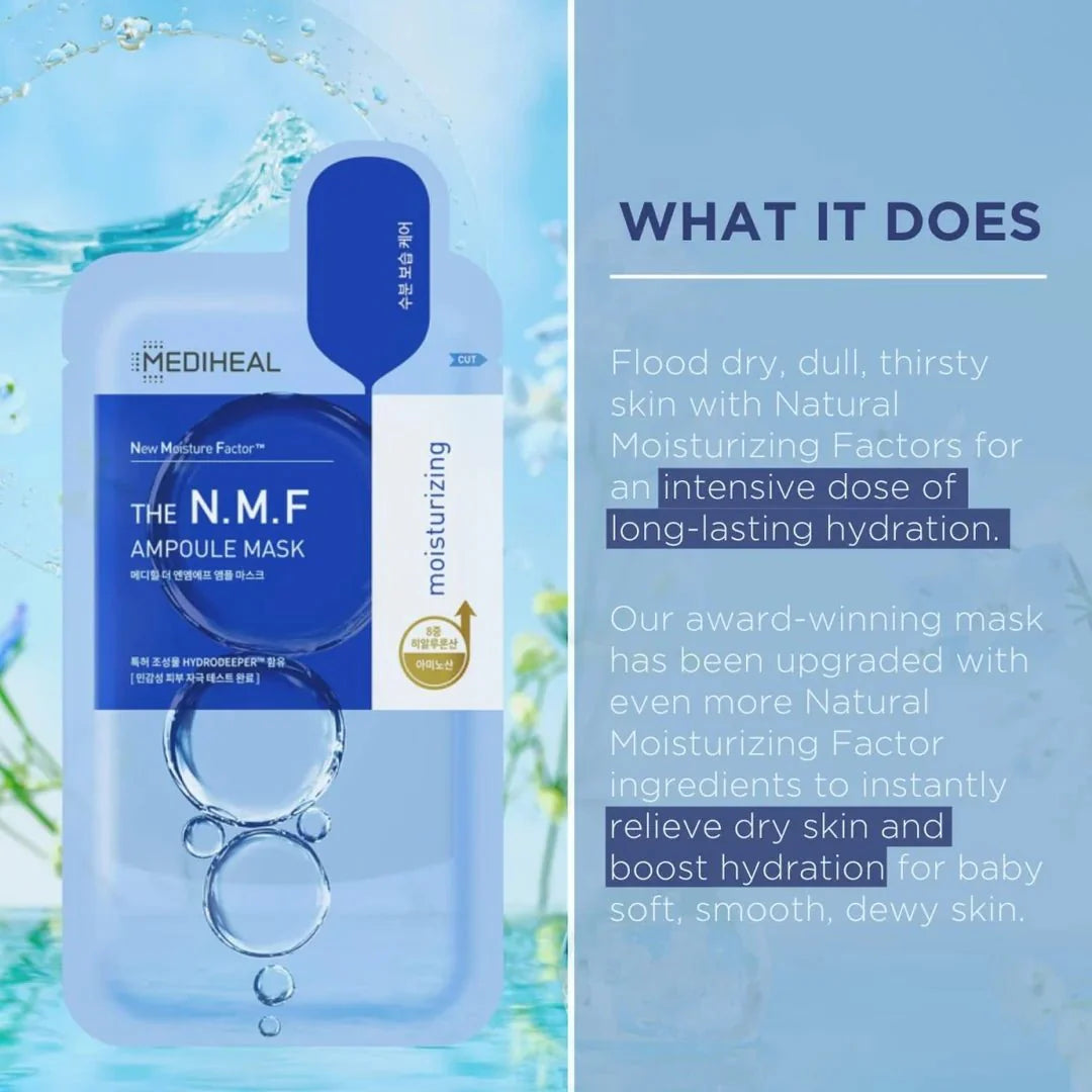 MEDIHEAL N.M.F Ampoule Mask 10Pcs (2 Box) Health & Beauty oceanbuy.ca markham toronto free ship USA asian korean skincare