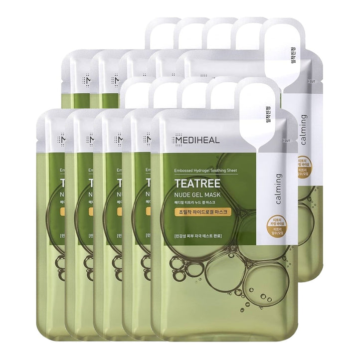 MEDIHEAL Nude Gel Mask Teatree 10Pcs Health & Beauty oceanbuy beauty markham toronto free ship USA asian korean skincare