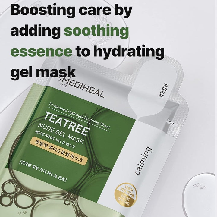 MEDIHEAL Nude Gel Mask Teatree 10Pcs Health & Beauty oceanbuy beauty markham toronto free ship USA asian korean skincare