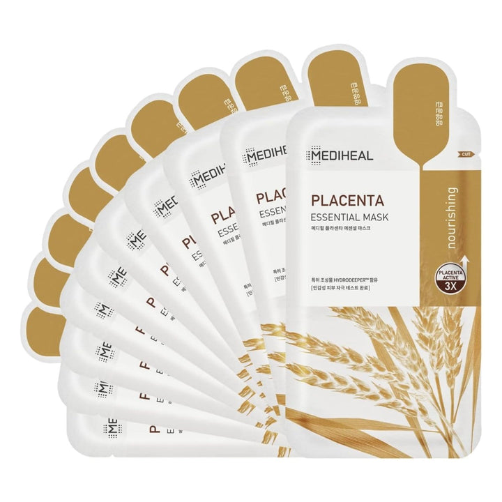 MEDIHEAL Placenta Essential Mask 10Pcs Health & Beauty oceanbuy beauty markham toronto free ship USA asian korean skincare